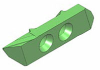 1063Rb-r Back Turning Inserts with Chip Roller and Radius