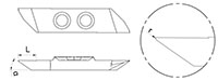 1063RO-r Back Turning Inserts with Chip Roller and Radius - 2