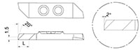 1065R Front Turning Inserts with Chip Breaker - 2