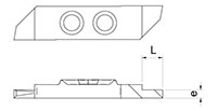 1061L Back Turning Inserts with Parisian Cut - 2