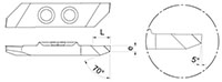 1062L Back Turning Inserts with Parisian Cut - 2