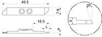 1156-8R 20 Degree Opposite Cutting Inserts with Chip Breaker - 2