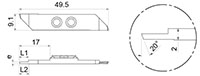 1150R-20 20 Degree Cutting Inserts - 2