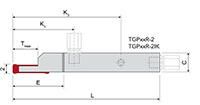 TGPxxR-2IK Right Tool Holders with Internal Coolant - 2