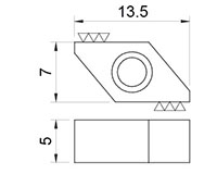 340R5 5 Millimeter (mm) (Left and Right) Blank Inserts - 2