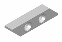 715R/L-6 6 Millimeter (mm) (Left and Right) Blank Inserts