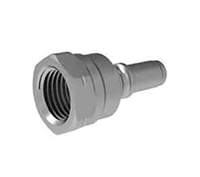 Micro 1/8 Inch (in) British Standard Parallel Pipe (BSPP) Female Quick Connection Fitting