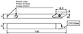 008L BO IK 8 x 10 (mm) Section CxD Left Tool Holder Primary