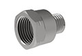 10 Millimeter (mm) Dimension H and M8x1 Male to 1/8 Inch (in) British Standard Pipe (BSP) Female Spacer