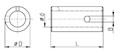 Slotted Reduction Sleeves Technical Drawing