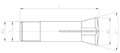 Collet Type 300 Technical Drawing
