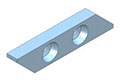 715R/L 4 Millimeter (mm) (Left and Right) Standard Blank Inserts