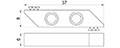 715R/L-6 6 Millimeter (mm) (Left and Right) Blank Inserts - 2