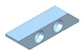 715R/L-8 8 Millimeter (mm) (Left and Right) Blank Inserts