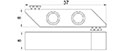 715R/L-8 8 Millimeter (mm) (Left and Right) Blank Inserts - 2