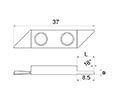 718La-op 18 Degree Opposite Cutting Inserts - 2