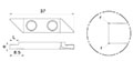 717RO - r Back Turning Inserts with Radius - 2