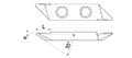 763R Back 35 Degree Turning Inserts with Chip Roller - 2