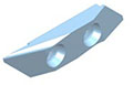 763Rb - r 20 Degree Back Turning Inserts with Chip Roller and Radius