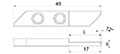 918L-op 12 Degree Opposite Cutting Inserts - 2