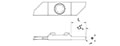 853-8R-r Opposite Cutting Inserts with Radius - 2