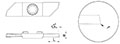 853R+ - r 12 Degree Opposite Cut-Off Inserts with Radius - 2