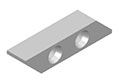 715R/L-8 8 Millimeter (mm) (Left and Right) Blank Inserts
